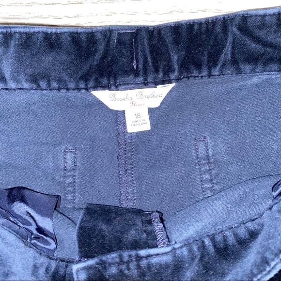 Brooks brothers blue velour pants Size 16 - Picture 3 of 3